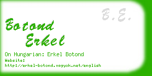 botond erkel business card